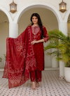 K 1190 By Naisha Cotton Bandhani Printed Kurti With Bottom Dupatta